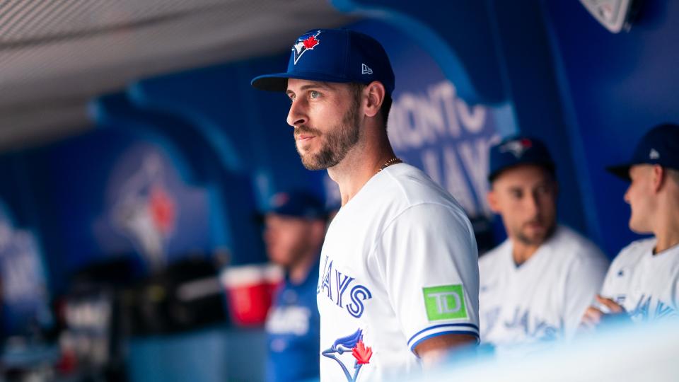 Paul DeJong's stint with the Blue Jays only lasted 13 games, as the shortstop managed just 3 hits during that span before being designated for assignment. (Photo by Mark Blinch/Getty Images)
