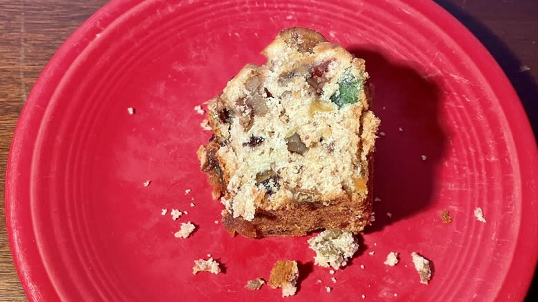 Slice of fruitcake