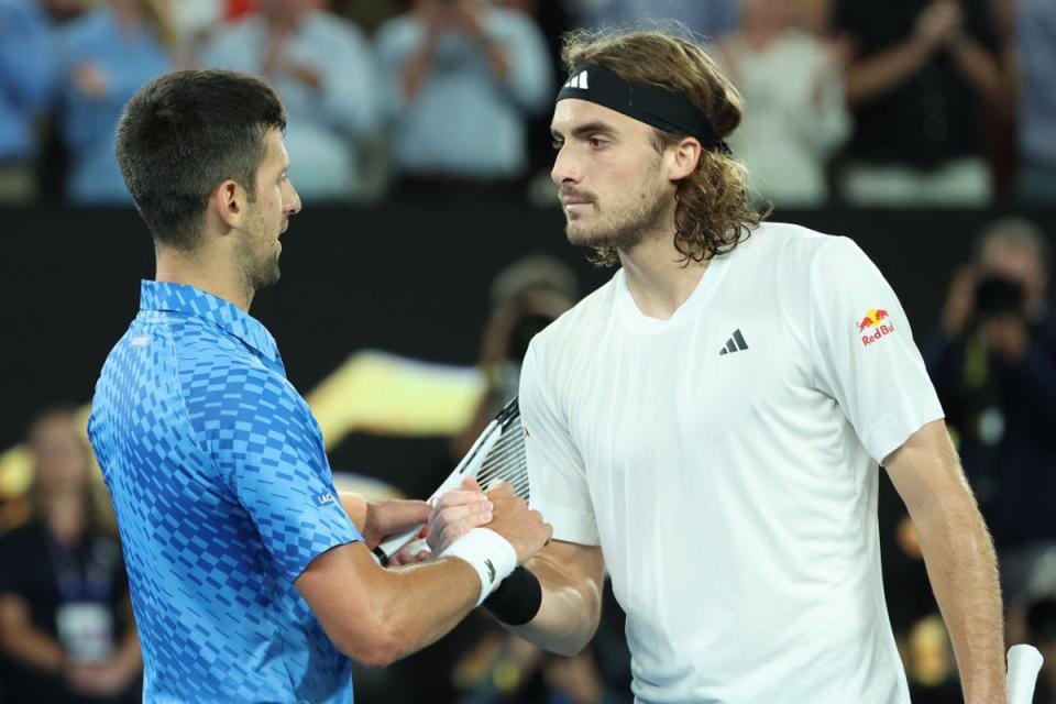 Tsitsipas has now lost both of his grand slam finals to Djokovic (Getty)