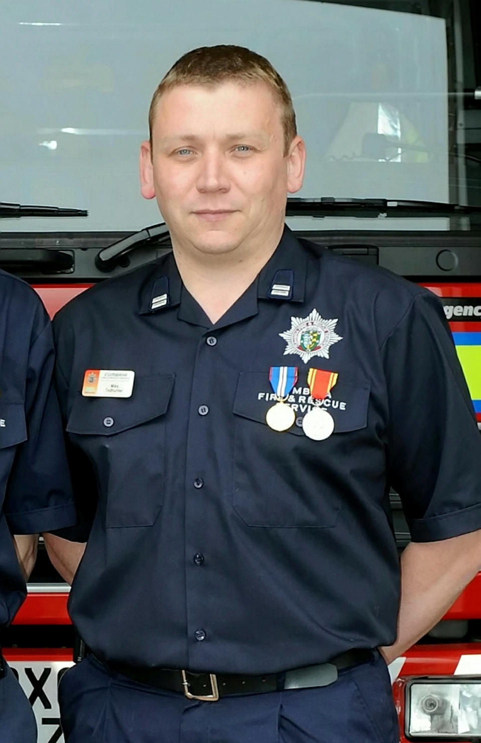 Todhunter, 50, had served with Cumbria Fire and Rescue Service for more than 30 years. (SWNS)