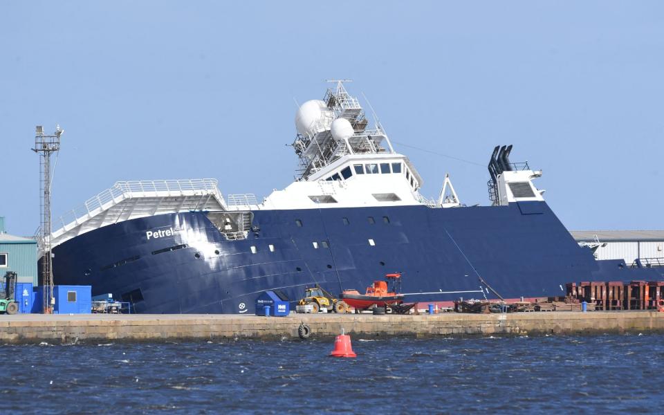 A Police Scotland spokeswoman said: “Officers and emergency service colleagues are responding to an incident at Imperial Dock in Leith, Edinburgh, whereby a ship on dry dock has become dislodged from its holding. - ANDY BUCHANAN/AFP via Getty Images