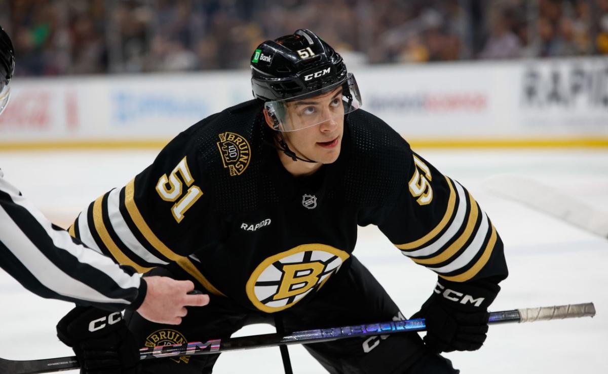 Bruins lineup projection 3.0: Matthew Poitras debuts as top-six center ...