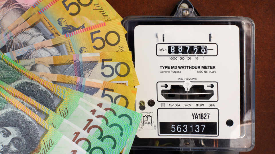 Australian money and electricity meter