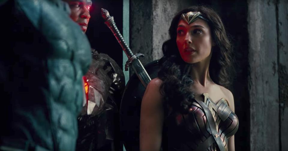 wonder woman justice league trailer