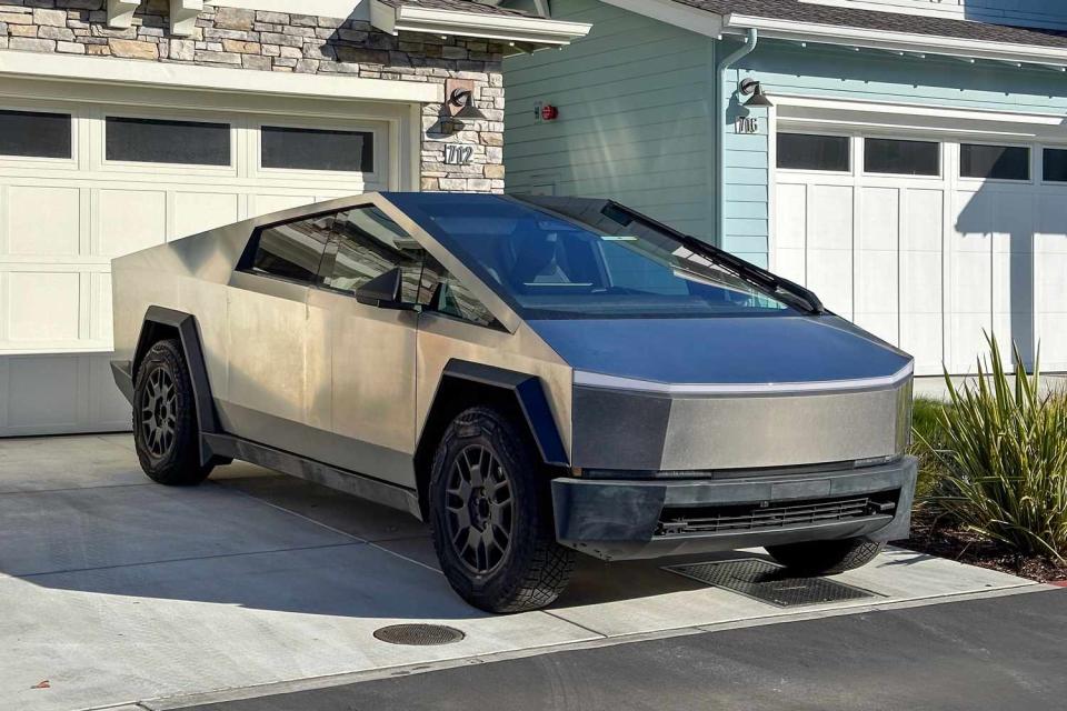 <p>Getty</p> Tesla Cybertruck