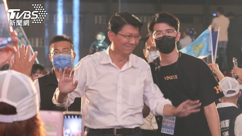 國民黨台南市長候選人謝龍介。（圖／林至柔攝）