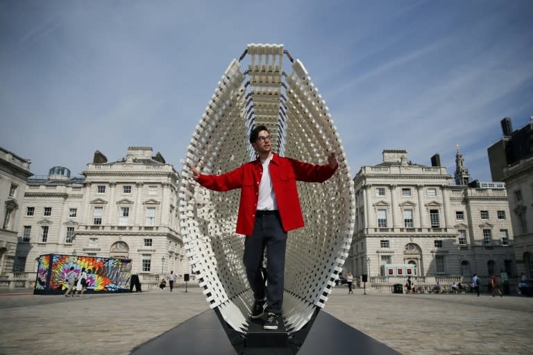 'Disobedience', by Greek artist Nassia Inglessis, is a tunnel that moves as the visitor walks along, reflecting different emotions of those who break the rules