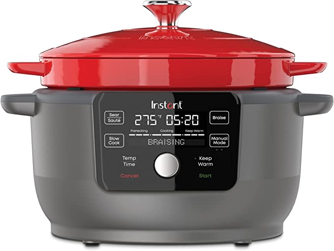 Instant Electric Round Dutch Oven, 6-Quart. Image via Amazon.