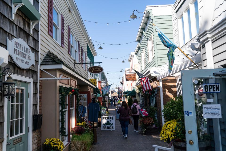 Shops in Rehoboth Beach, Delaware