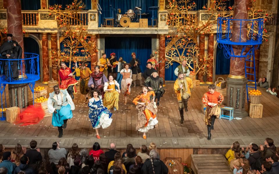 The current season at Shakespeare's Globe includes Much Ado About Nothing