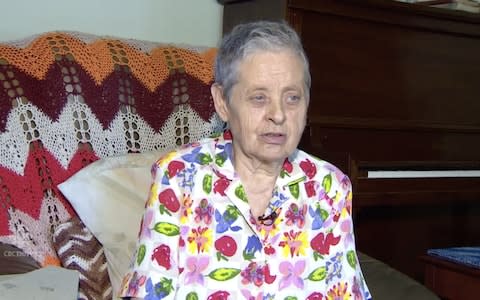 Mary Grams, 84, got her missing ring back when her daughter-in-law found it while harvesting carrots on the family farm in Alberta, Canada. - Credit:  CBC News