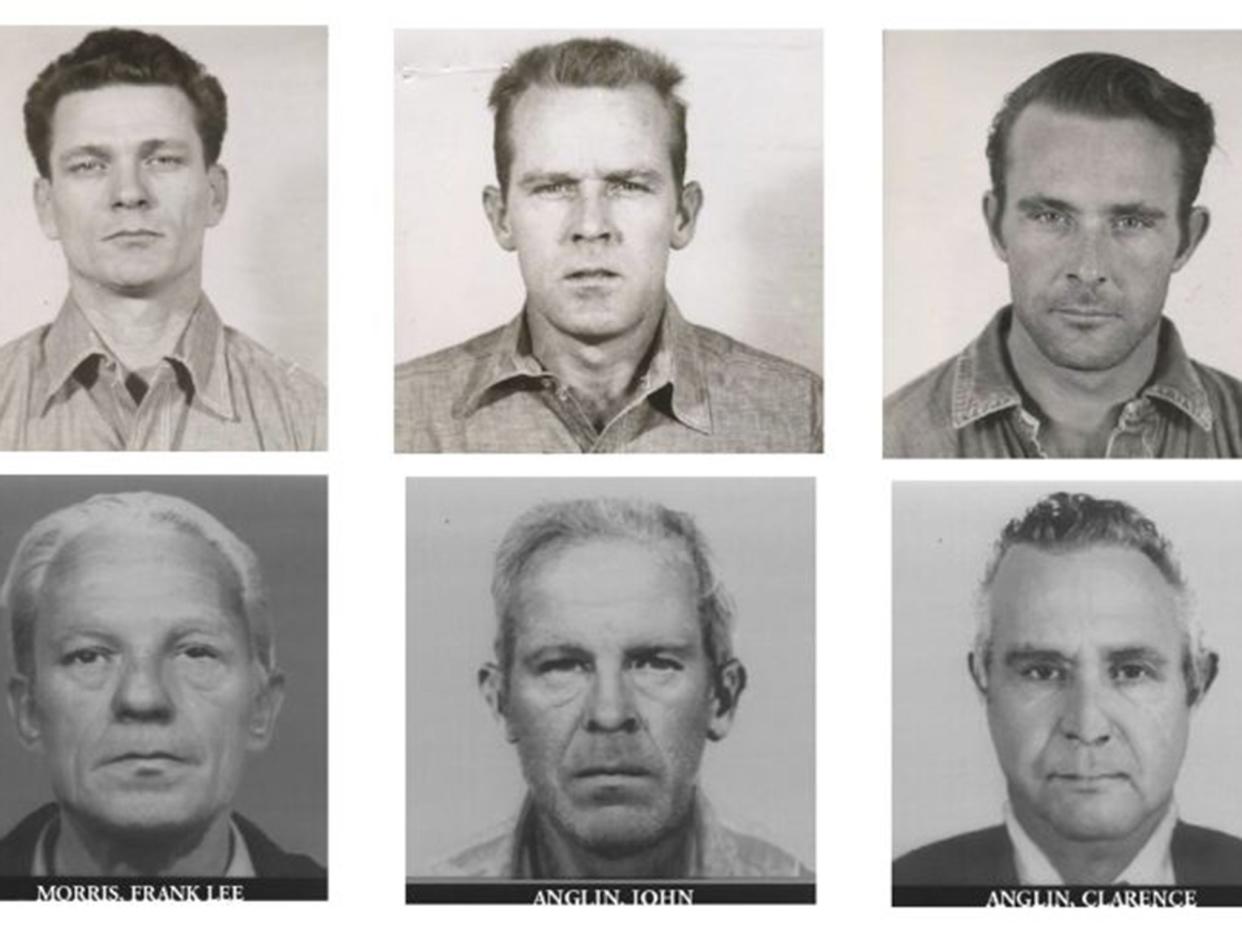 The three Alcatraz escapes remain on the US Marshals Service most wanted list to this day, along with photos of what they may look like now: EPA