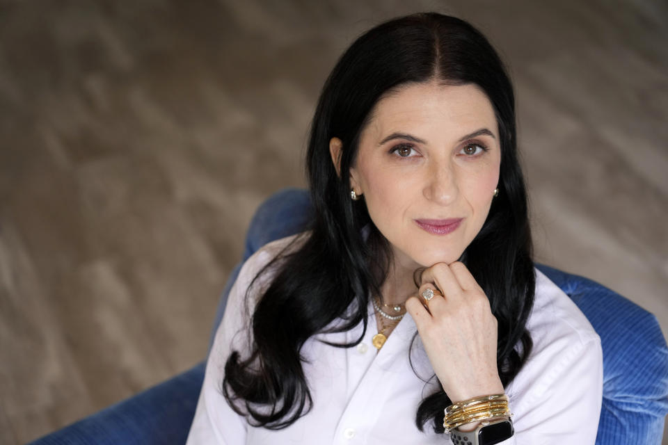 Author Rebecca Serle poses for a portrait in West Hollywood, Calif., on Feb. 29, 2024, to promote her latest book "Expiration Dates." (AP Photo/Chris Pizzello)