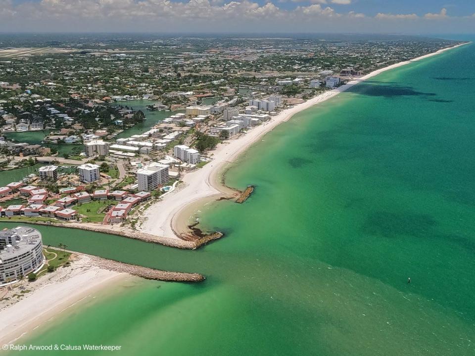 The Collier County coastline from the air June 13