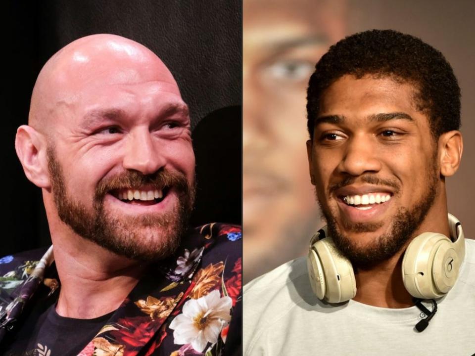 Fury and Joshua have traded words ever since their undisputed title clash collapsed (AFP via Getty Images)