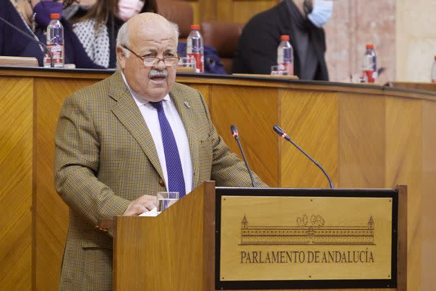 Jesús Aguirre, en un pleno en el Parlamento andaluz del pasado enero. (Photo: Europa Press News via Getty Images)