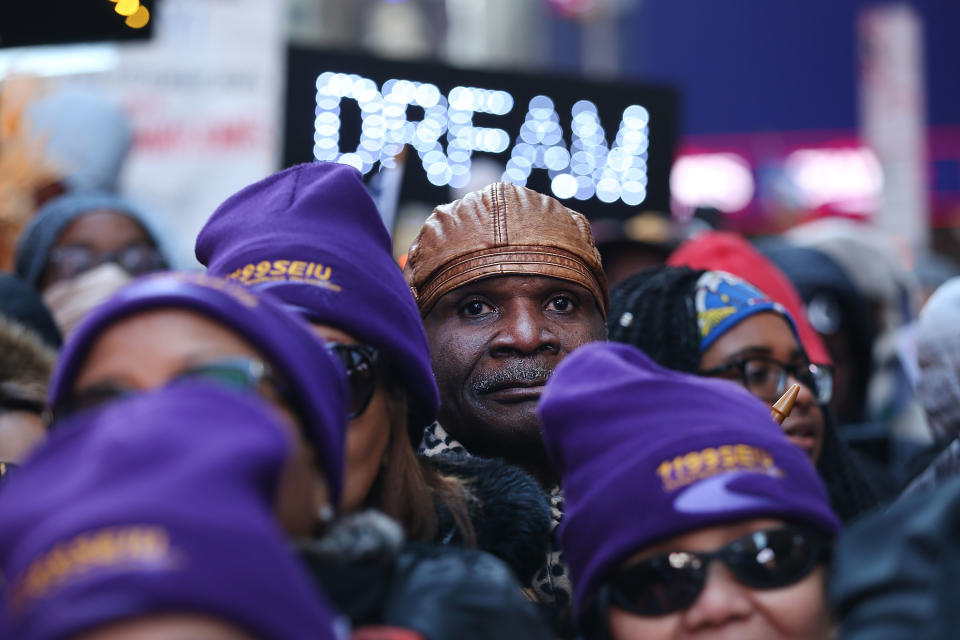 Activists hold Martin Luther King Day marches