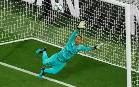 Paris St Germain's Keylor Navas attempts to make a save - Credit: REUTERS