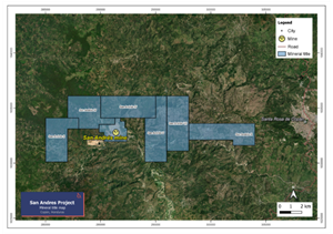 San Andres Regional Map.