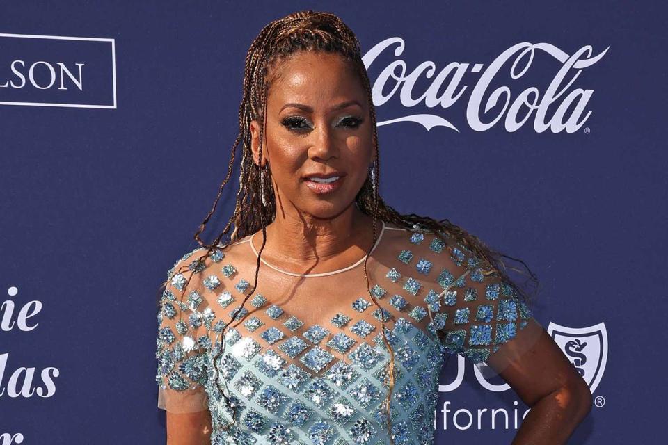 <p>Jerritt Clark/WireImage</p> Holly Robinson Peete attends the Los Angeles Dodgers Foundation