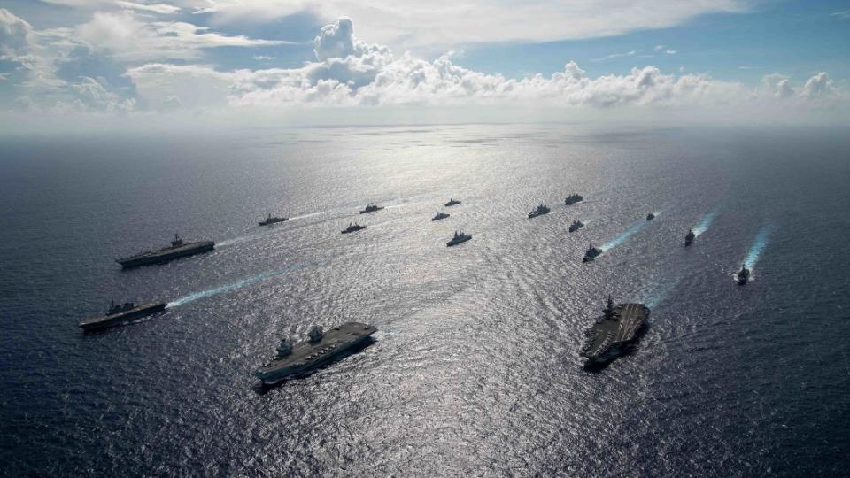 此次聯合軍演有6個國家參與，匯聚1萬5千名海軍執行任務。（圖／翻攝 U.S. Pacific Fleet Facebook）