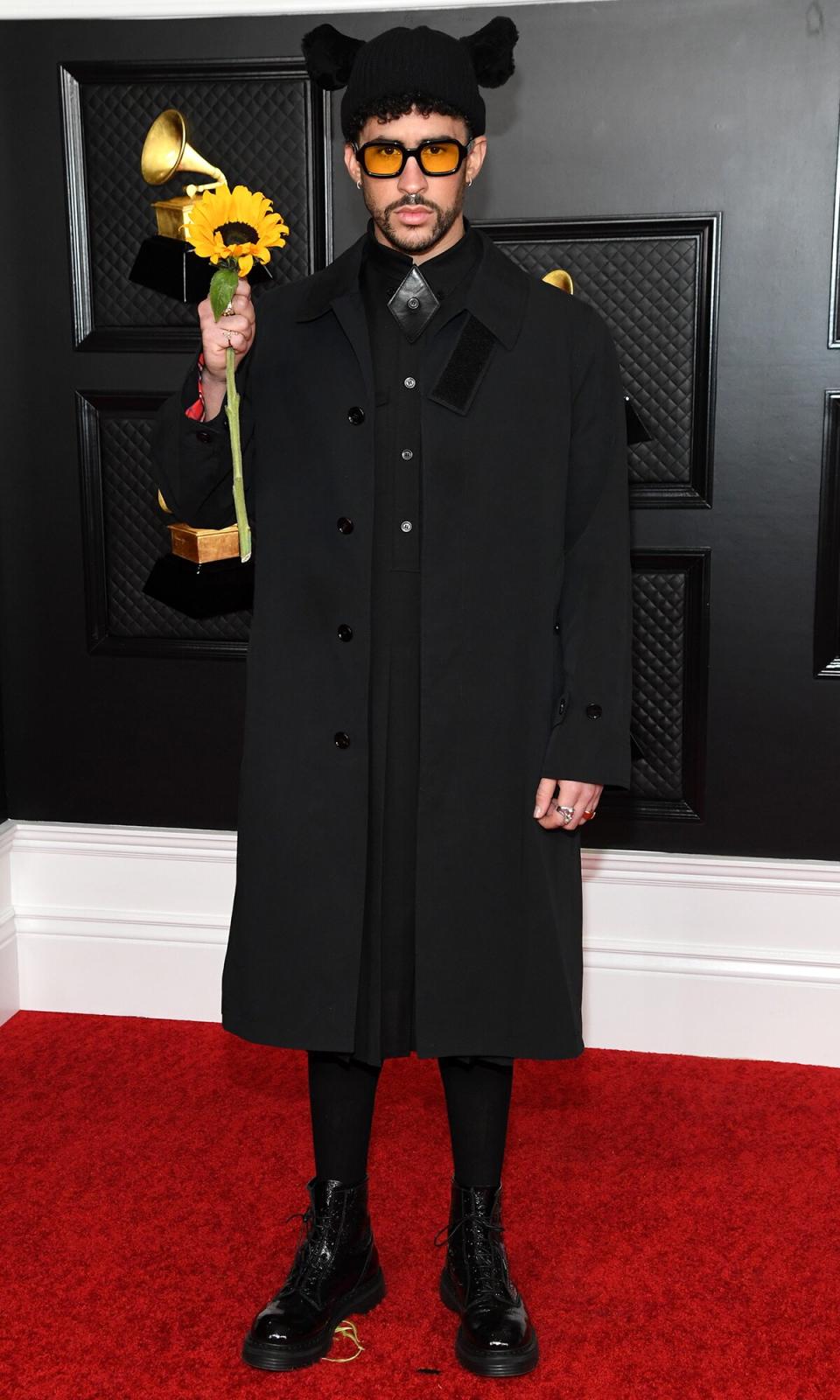 Bad Bunny attends the 63rd Annual GRAMMY Awards at Los Angeles Convention Center on March 14, 2021 in Los Angeles, California