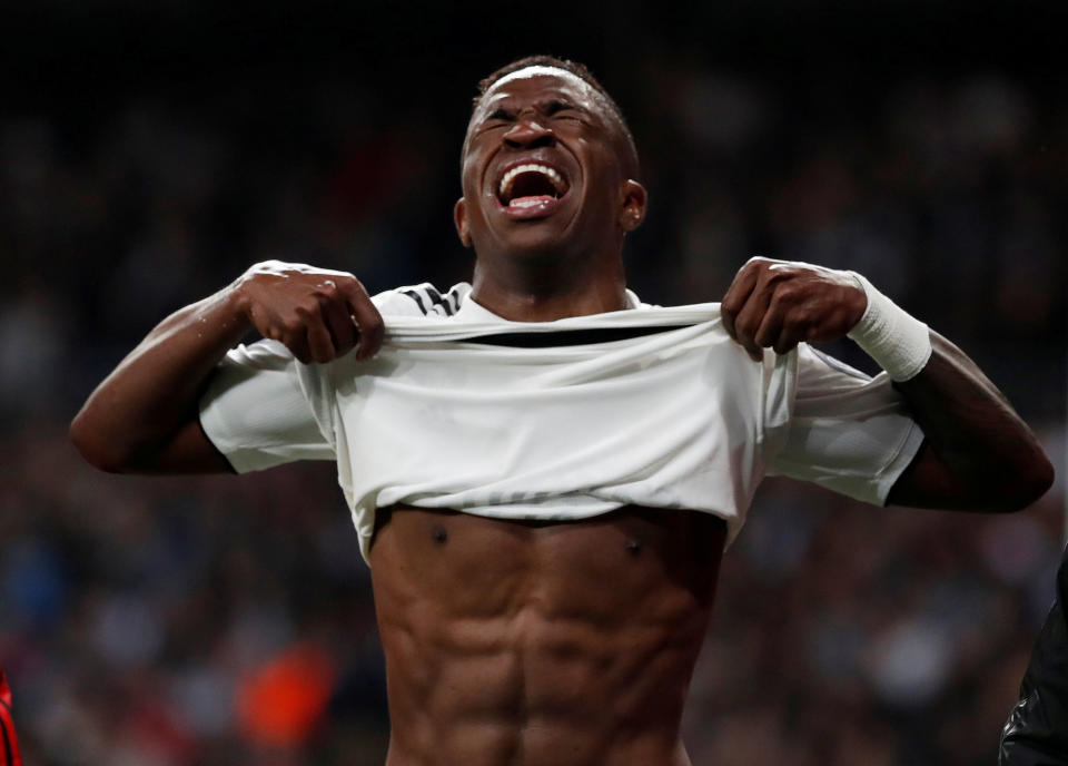 Vinicius Jr en un partido del Real Madrid (REUTERS/Susana Vera)