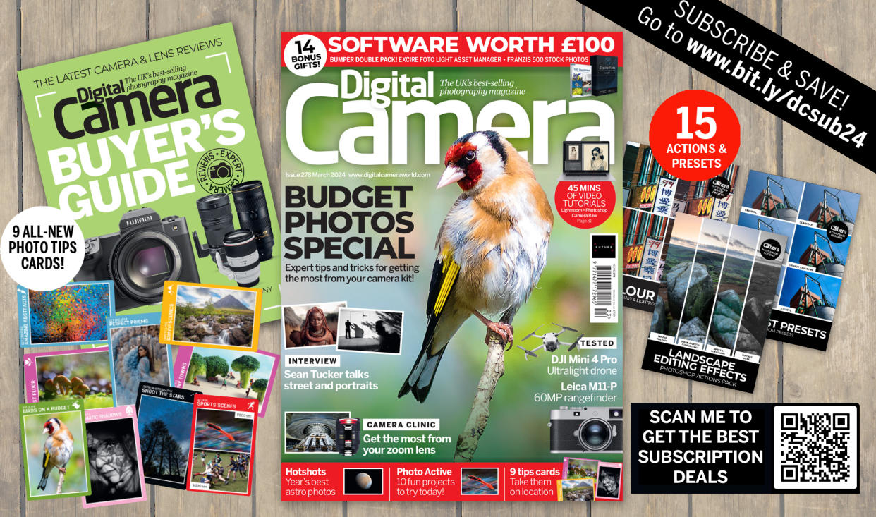  Image of Digital Camera magazine issue 278 and the bonus gifts available with it. 