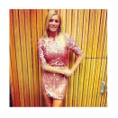 <b>Tess Daly, Strictly Come Dancing, Sun 2nd Dec </b><br><br>Tess once again shone in a pink sparkly dress by Rachel Gilbert and Topshop heels for Sunday's elimination show.<br><br>© Twitter / TessDalyUK