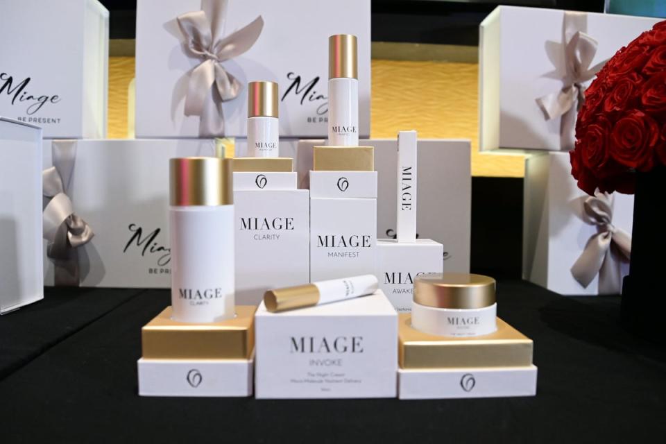 A full set of skincare from luxury brand Miage (Getty Images for The Recording A)