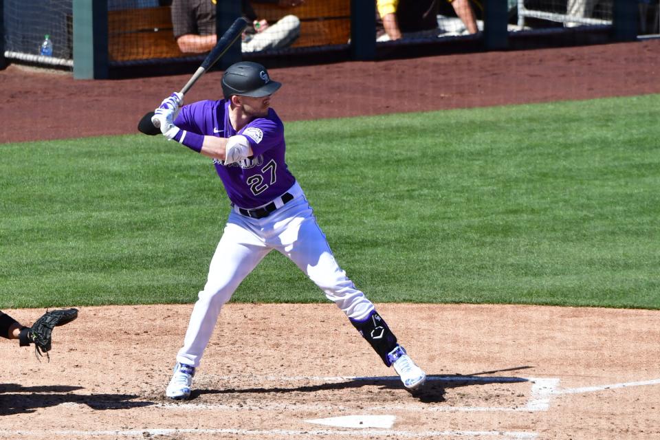 Rockies shortstop Trevor Story has a career .877 OPS.