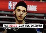 Lonzo Ball tells ESPN about <a href="https://sports.yahoo.com/lonzo-ball-new-orleans-pelicans-trade-los-angeles-lakers-215334357.html" data-ylk="slk:his move to New Orleans;elm:context_link;itc:0;sec:content-canvas;outcm:mb_qualified_link;_E:mb_qualified_link;ct:story;" class="link  yahoo-link">his move to New Orleans</a> and, while he'll miss Los Angeles, Ball is anticipating the next chapter in his career with the Pelicans.