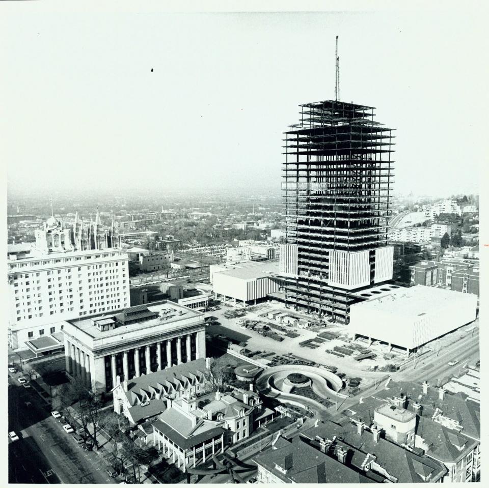 Construction of the Church Office Building in 1971. | Deseret News Archives