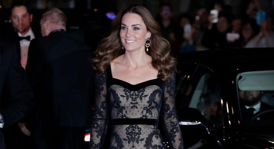 The Duchess of Cambridge attended the Royal Variety Performance on Monday evening. [Photo: Getty]