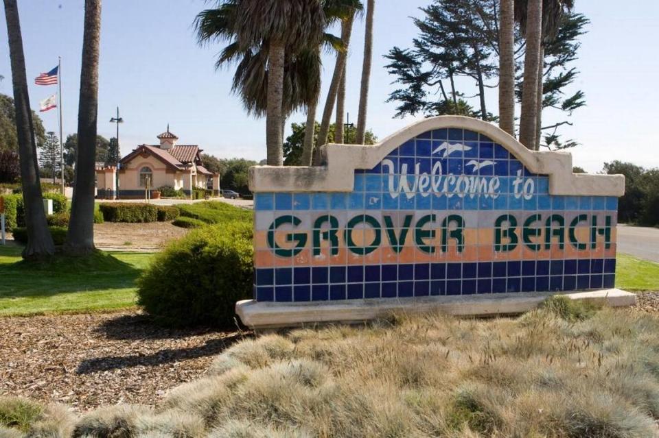 A sign welcomes visitors to Grover Beach.