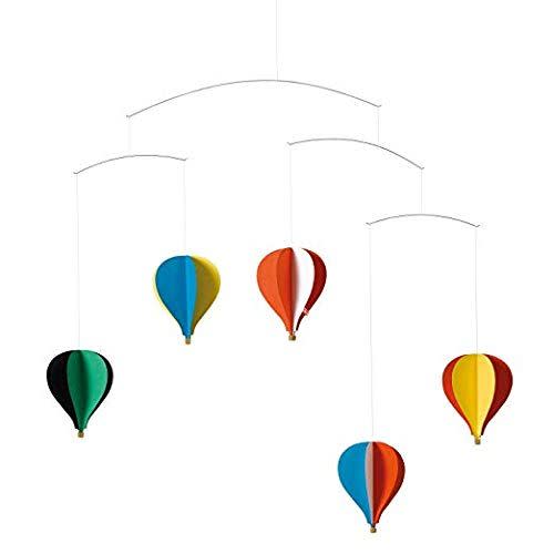 4) Flensted Mobiles 5 Balloon Hanging Nursery Mobile