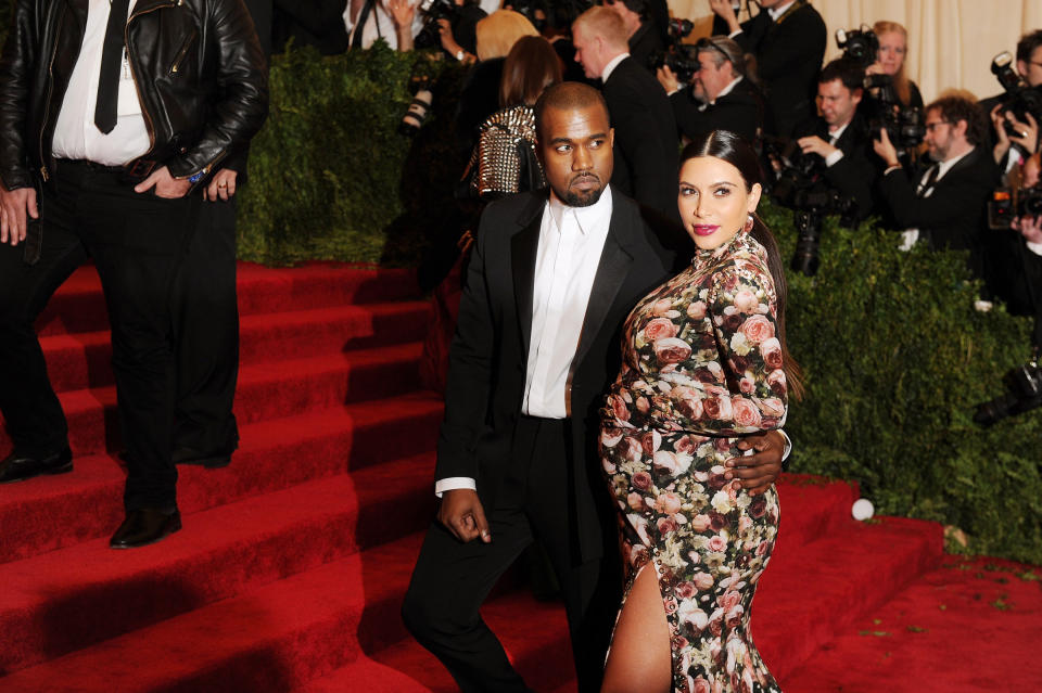 Kanye West and Kim Kardashian attend the 2013 Met Gala celebrating "PUNK: Chaos to Couture."<span class="copyright">Dimitrios Kambouris—Getty Images</span>