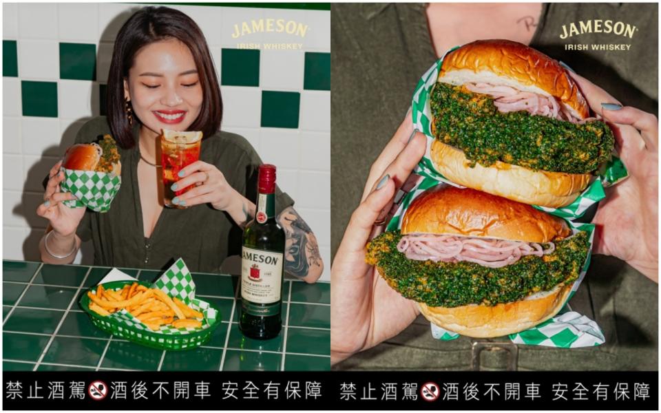 <strong>▲</strong>J個炸雞堡/JAMESON CHICKEN SANDWICH。