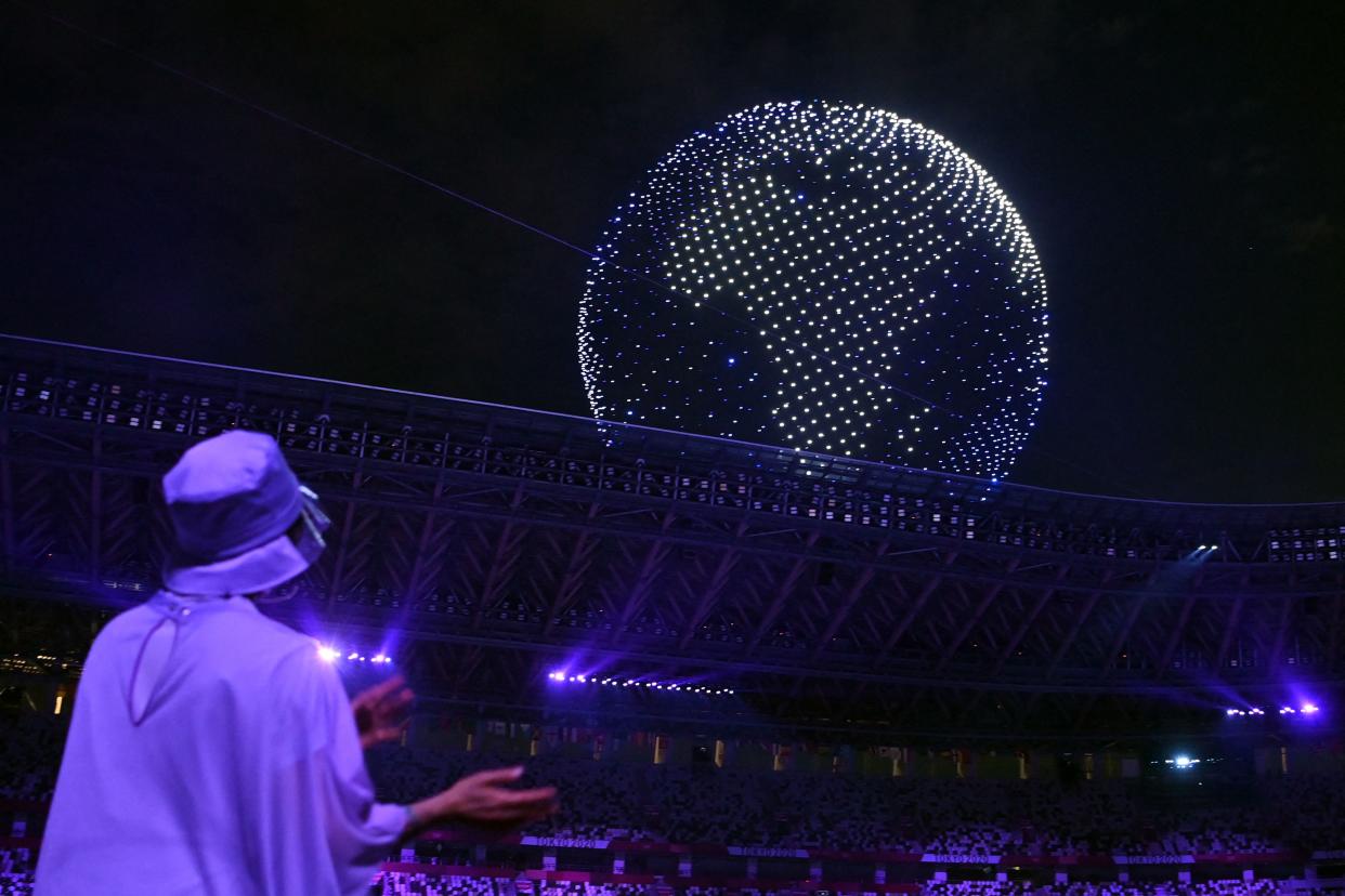 Drone Globe at 2020 Olympics.