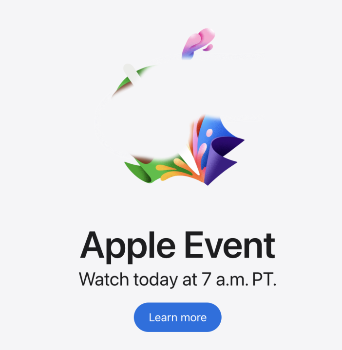 El logotipo del evento en el sitio de Apple puede ser 