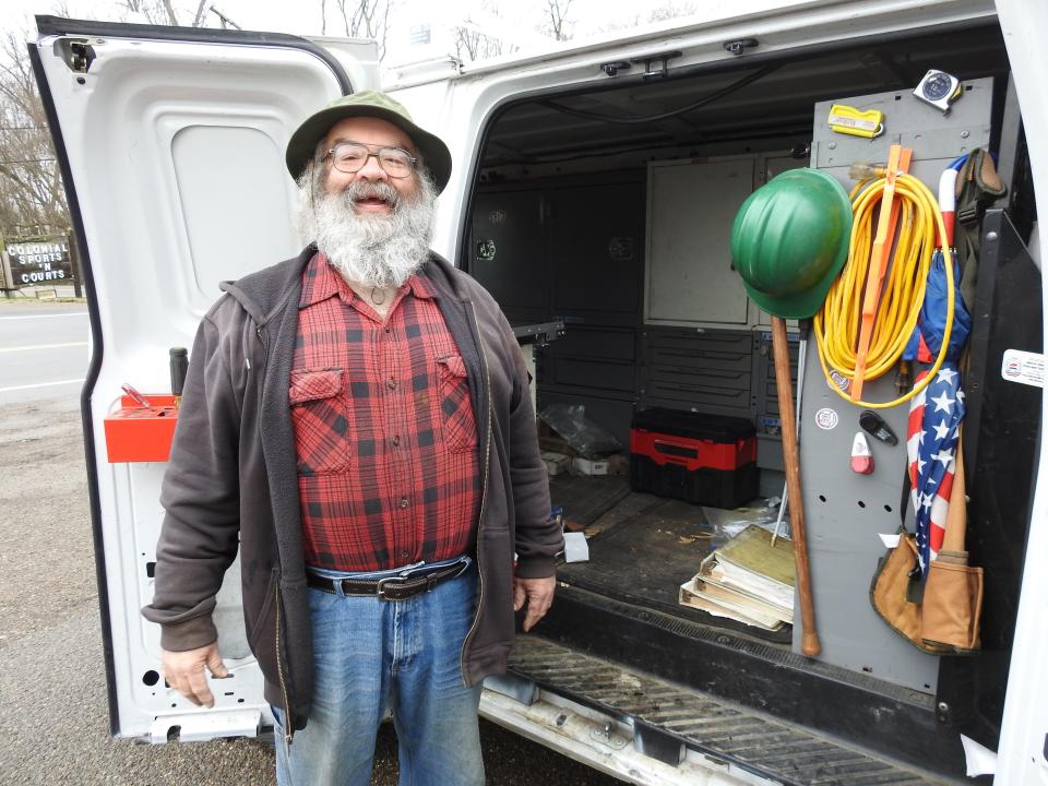 Stephen Eaton of Eaton Locksmithing celebrates 35 years as a locksmith in April. He travels around in his van filled with equipment. He can install locks and deadbolts and unlock doors for homes, businesses and a variety of vehicles.