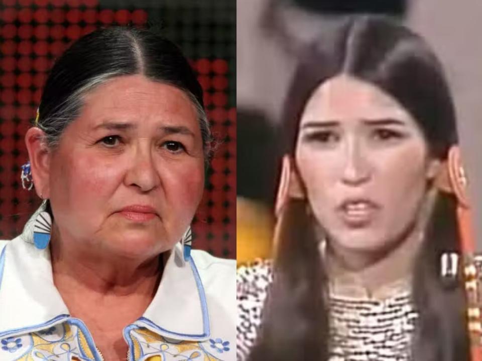 Sacheen Littlefeather (Getty / YouTube)