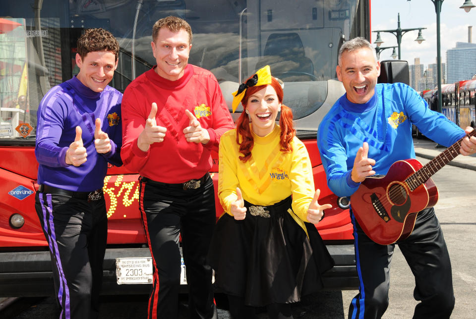 Simon is part of children’s entertainment group The Wiggles alongside Lachlan Gillespie, Emma Watkins and Anthony Field. Source: Getty