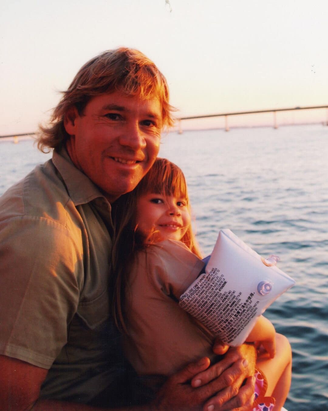 Bindi Irwin and Steve Irwin