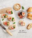 <p>Top toasted baguette slices with crumbly feta, mint leaves, and fresh figs for a perfect light bite or <a href="https://www.goodhousekeeping.com/food-recipes/easy/g122/easy-appetizers/" rel="nofollow noopener" target="_blank" data-ylk="slk:party snack;elm:context_link;itc:0;sec:content-canvas" class="link ">party snack</a>. </p><p><a href="https://www.loveandlemons.com/fig-feta-mint-crostini/" rel="nofollow noopener" target="_blank" data-ylk="slk:Get the recipe from Love & Lemons »;elm:context_link;itc:0;sec:content-canvas" class="link "><em>Get the recipe from Love & Lemons »</em></a> </p>