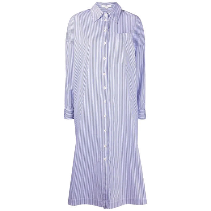 Tibi stripe mid-length shirtdress