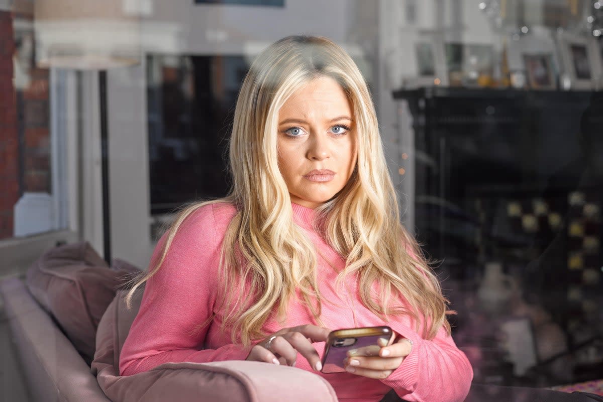 Emily Atack calls out sexist troll after she shared cheeky caption ((BBC/Little Gem Productions/Richard Ansett/PA))