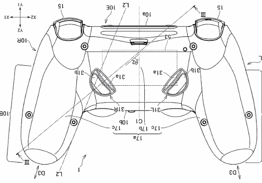 PS5 控制器專利圖樣