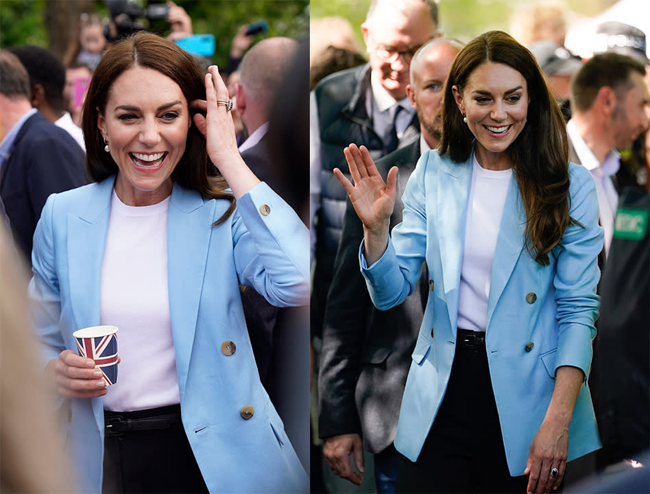 666購物節｜「行走版穿搭教科書」Kate Middleton凱特王妃西裝外套造型靈感！芒果黃、天藍色把返工造型亮起來