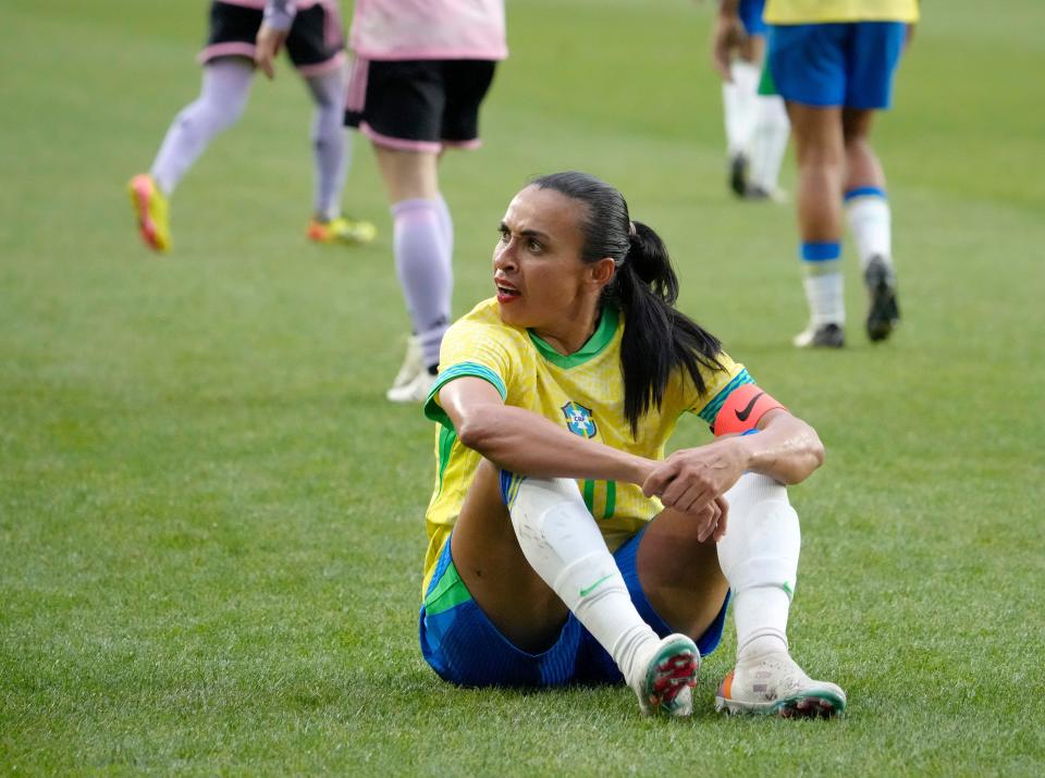 Marta during a 2024 SheBelieves Cup.